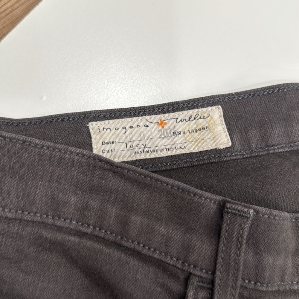 Imogene + Willie Gray Lucy Skinny Jeans Low Rise Size 26 - Picture 3 of 7